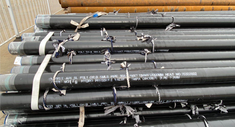 Middle East seamless 3PE coated pipe